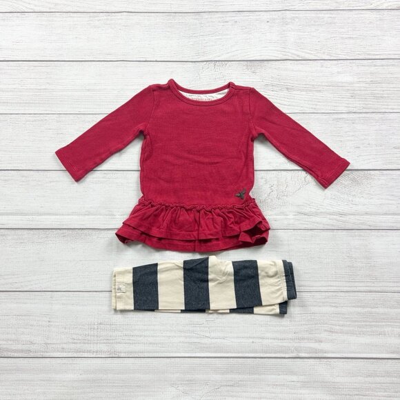 Burt’s Bees Baby Peplum Outfit - Picture 1 of 4